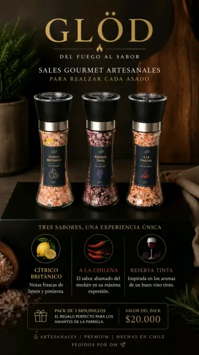Pack de Sales Gourmet Artesanales Glöd - miniatura 1