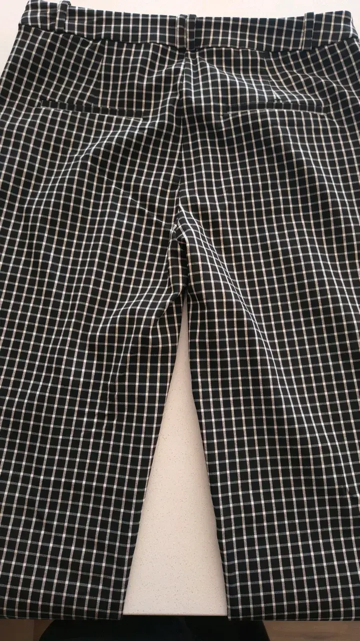 Pantalones de vestir negro cuadrillé. - 3