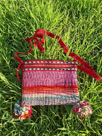 Bolso Pequeño tejido multicolor - miniatura 1