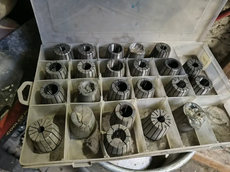 Juego de pinzas de sujeción para fresadora
