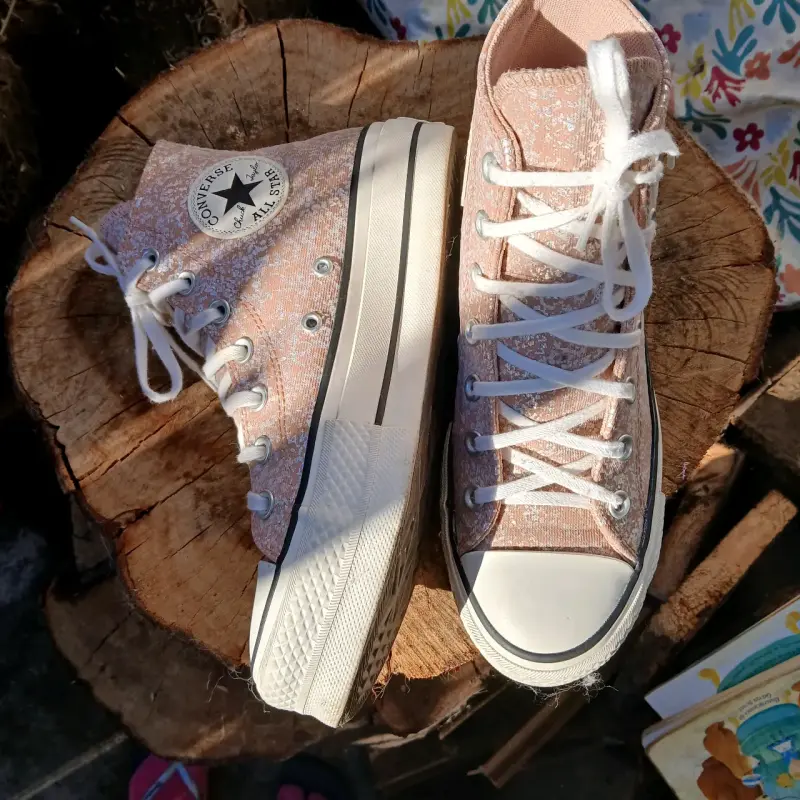 Zapatillas Converse All Star Altas Rosadas - 1