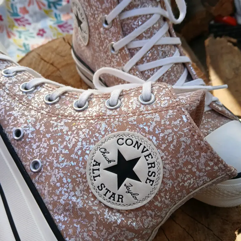 Zapatillas Converse All Star Altas Rosadas - 2