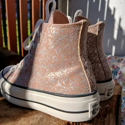 Zapatillas Converse All Star Altas Rosadas - miniatura 4