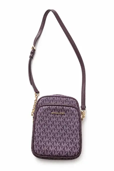 Bolso cruzado Michael Kors morado - miniatura 1