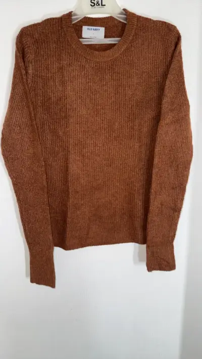 Suéter de punto marrón Old Navy para mujer - miniatura 2