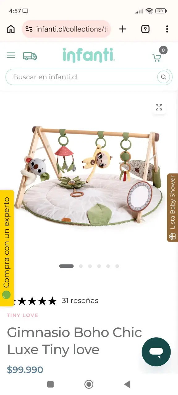 Gimnasio para Bebé Boho Chic Luxe Tiny Love - 3