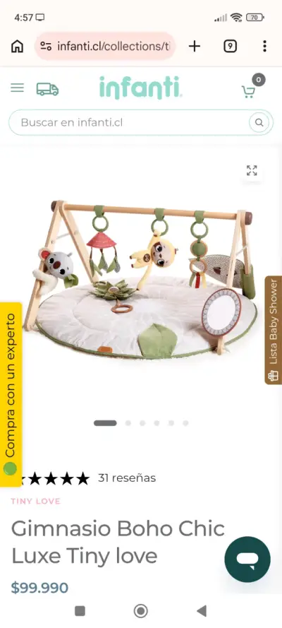 Gimnasio para Bebé Boho Chic Luxe Tiny Love - miniatura 3