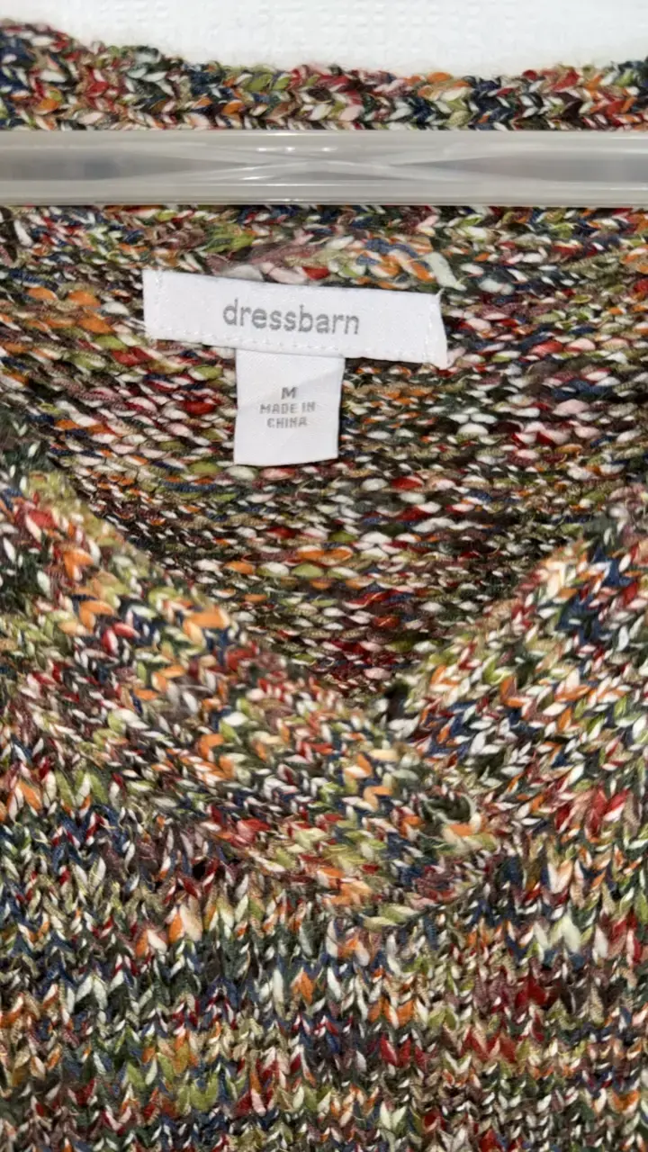 Suéter de punto multicolor para mujer Dressbarn - 4