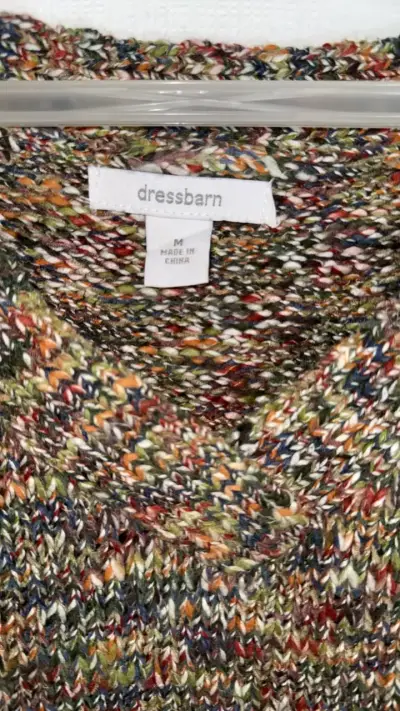 Suéter de punto multicolor para mujer Dressbarn - miniatura 4