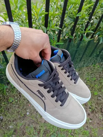 Zapatillas deportivas beige Puma para hombre - miniatura 1