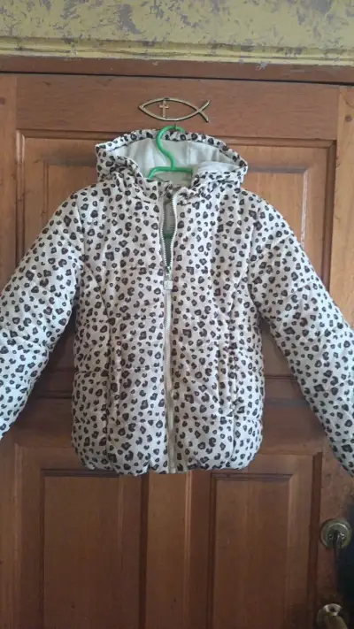 Chaqueta de niña con estampado animal print - miniatura 1