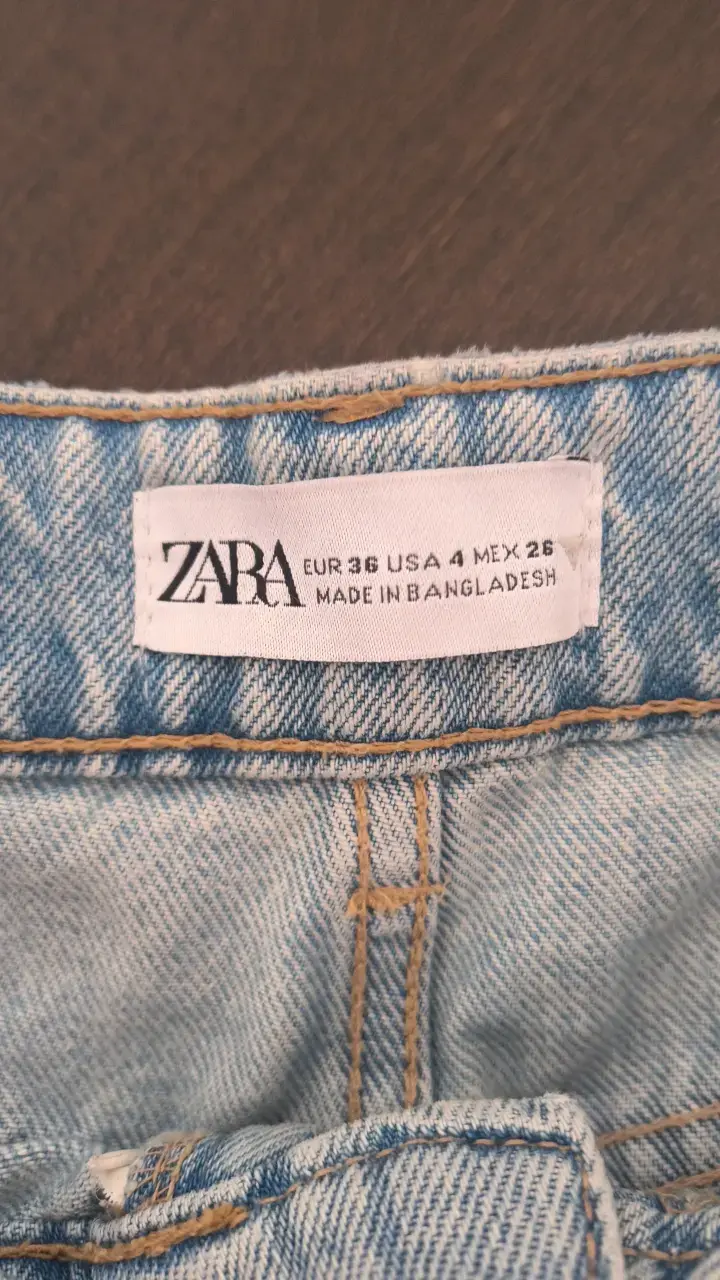 Pantalones cargo de mezclilla Zara para mujer - 2