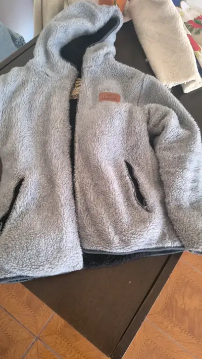 Chaqueta de lana gris para mujer Buffalo - miniatura 1