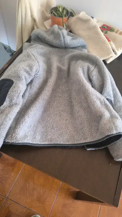 Chaqueta de lana gris para mujer Buffalo - miniatura 3