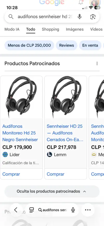 Audífonos Sennheiser HD 25 Profesionales - miniatura 3