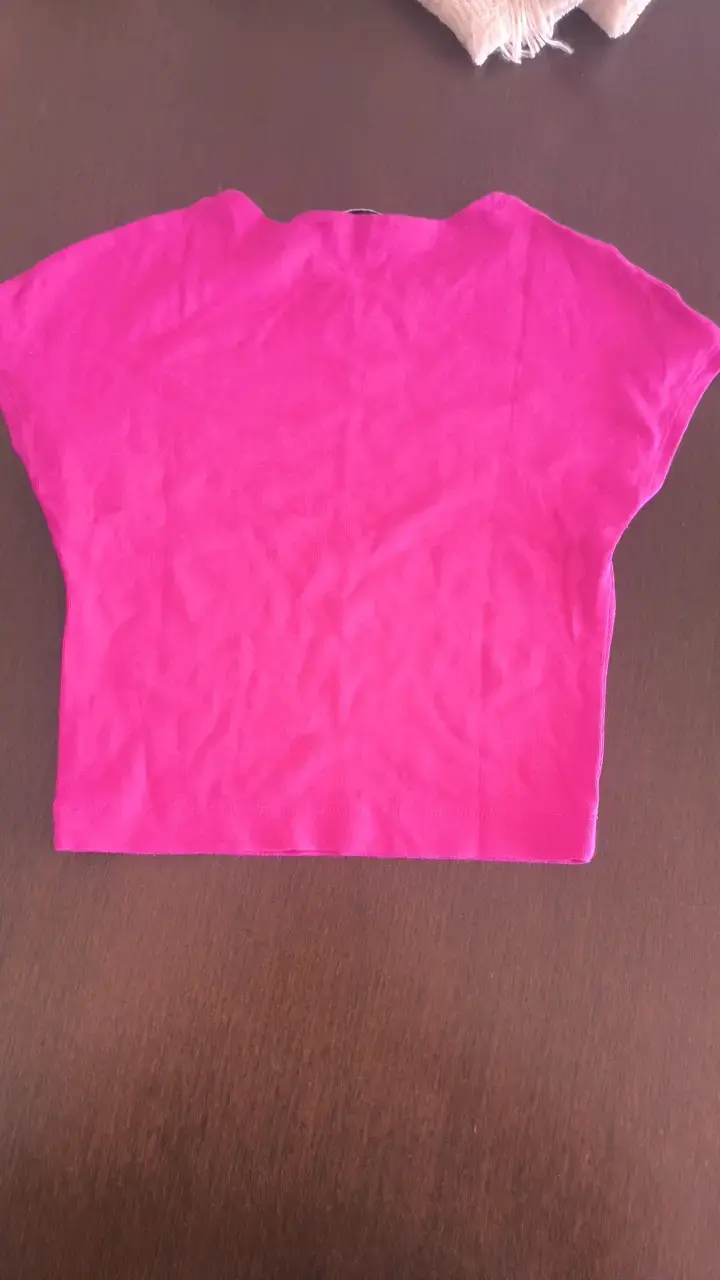 Polera fucsia de mujer Zara talla M - 3