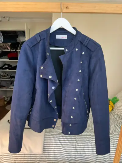 Chaqueta azul con botones metálicos Camaïeu - miniatura 1
