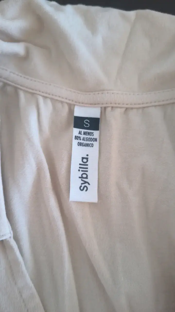Top sin mangas beige Sybilla con ajuste - 2