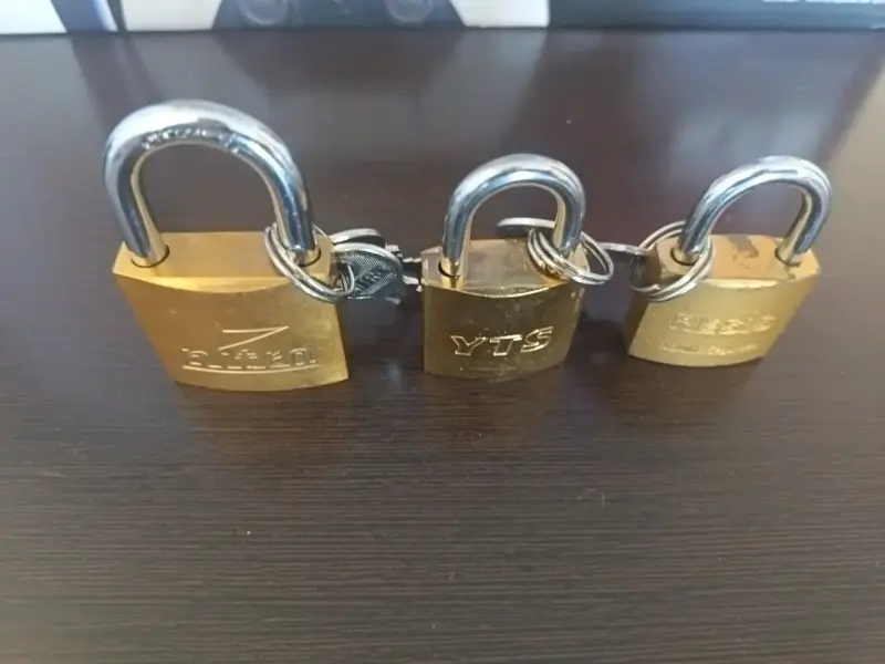 Set de 3 candados de seguridad con llaves - 2