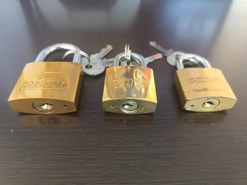Set de 3 candados de seguridad con llaves - 3