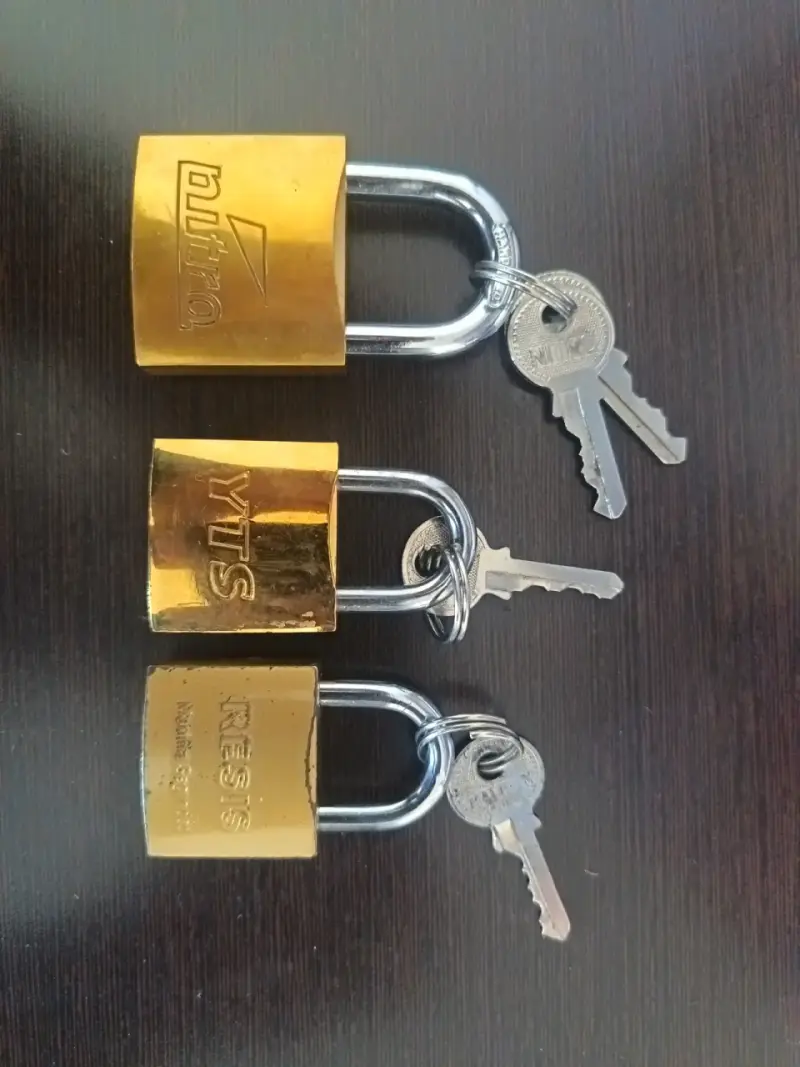 Set de 3 candados de seguridad con llaves - 4