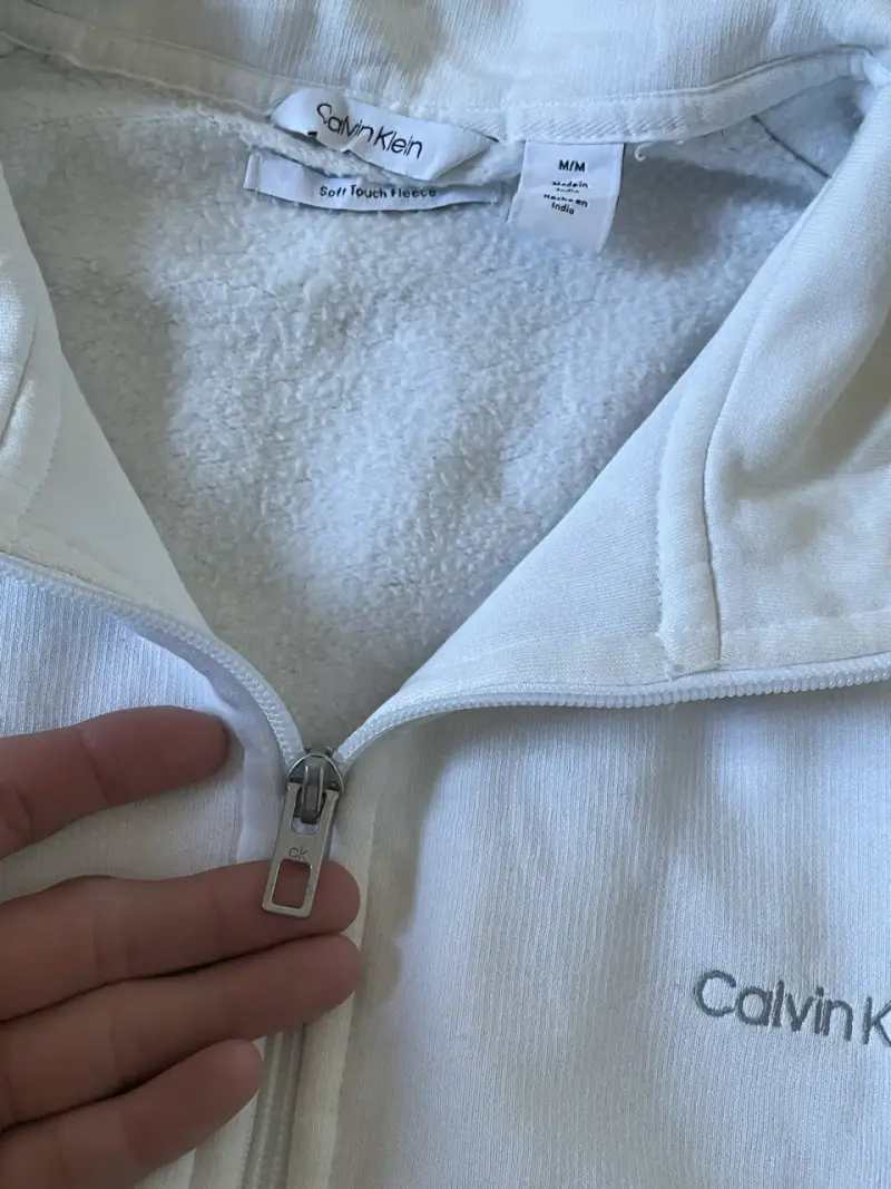 Chaqueta de polar blanca Calvin Klein para hombre - 3