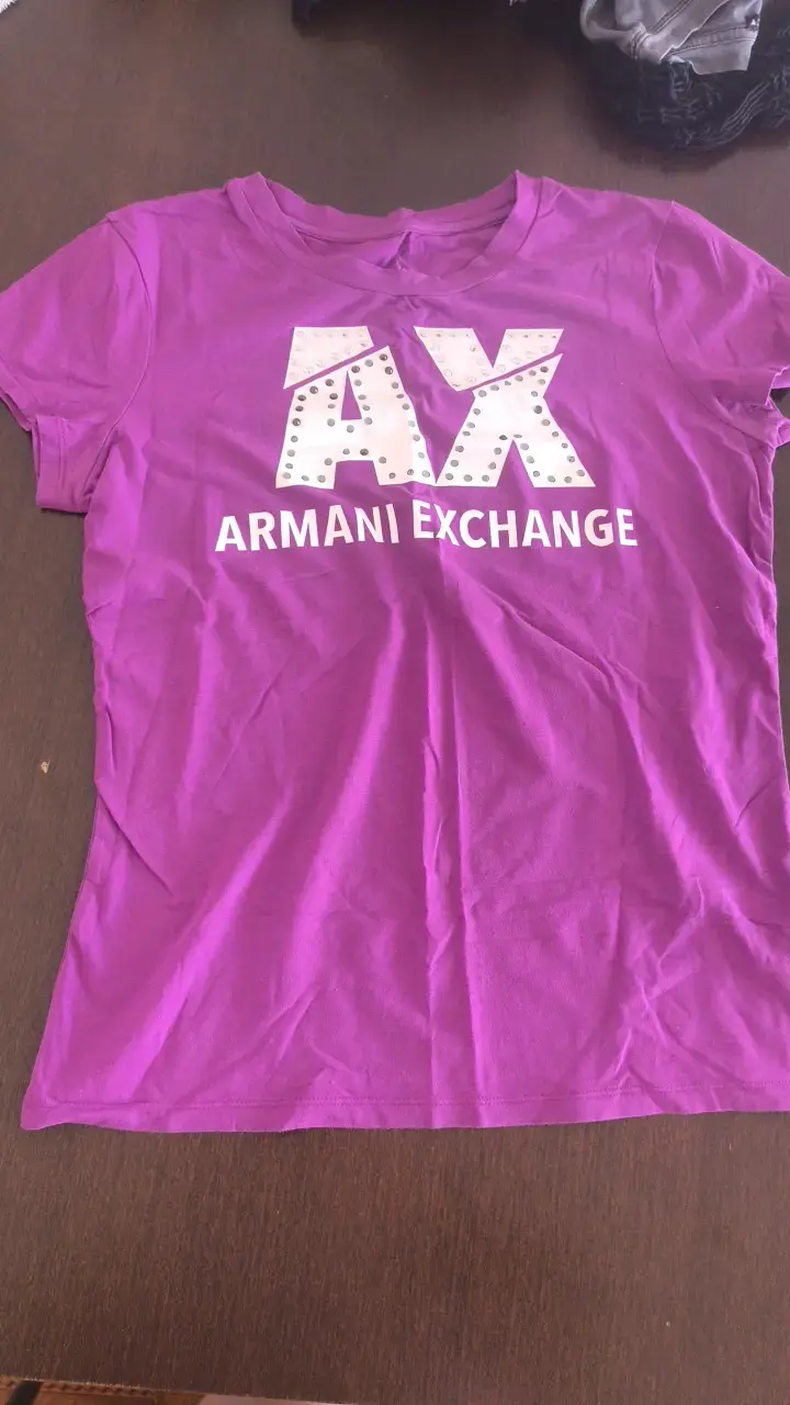 Polera Morada Armani Exchange Mujer Talla M - 1