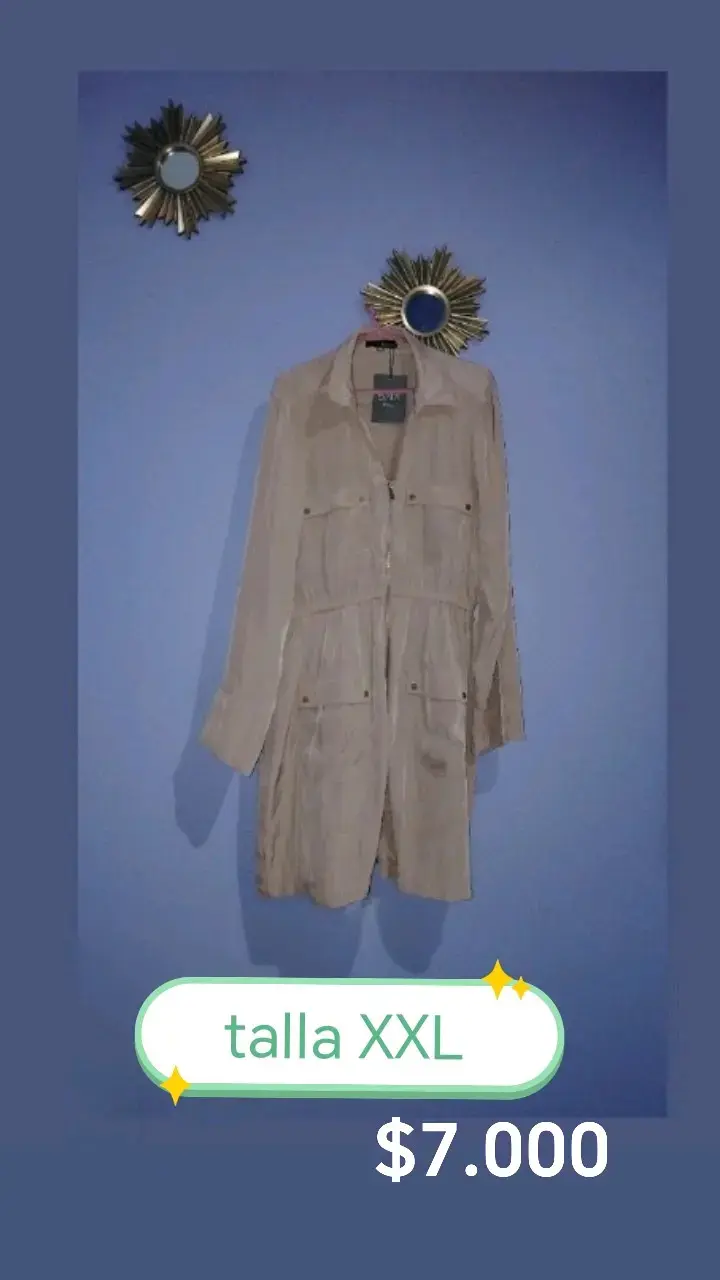 Vestido beige talla XXL para mujer