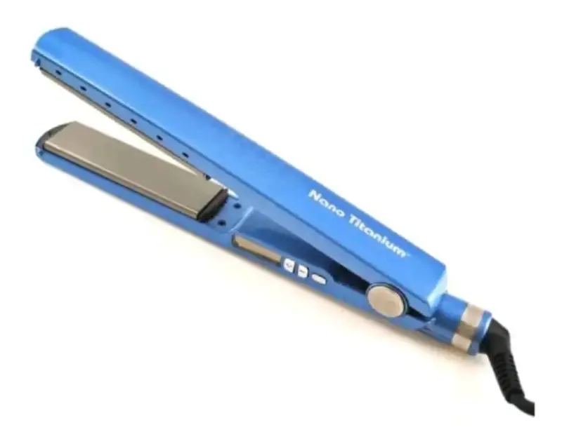 Set de plancha y rizador de cabello azul - 3