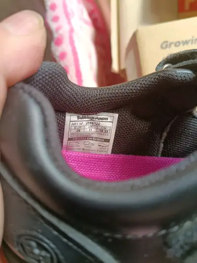 Zapatos escolares negros para niña Bubblegummers - miniatura 4