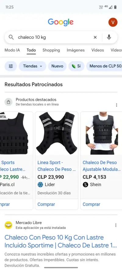 Chaleco de peso ajustable 10 kg - miniatura 1