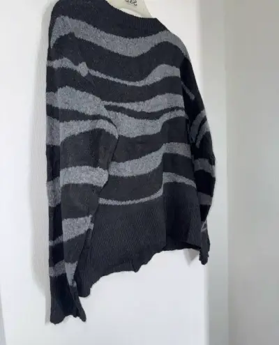 Cardigan de rayas negro y gris Wicked - miniatura 4
