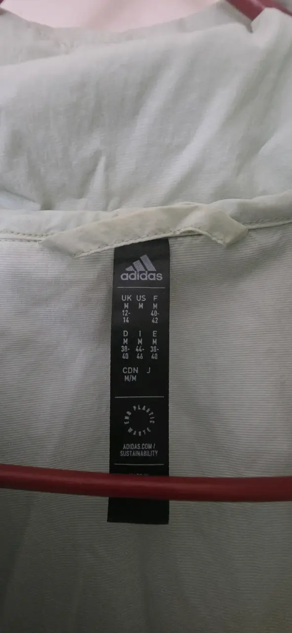 Cortaviento Adidas verde con capucha - 2