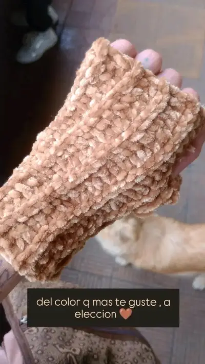 NUEVO* Guantes suavecitos, tejidos a mano - miniatura 1