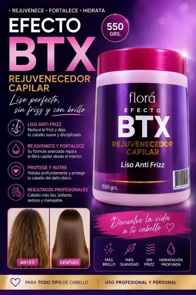 Rejuvenecedor Capilar Flora Efecto BTX 550g - miniatura 1