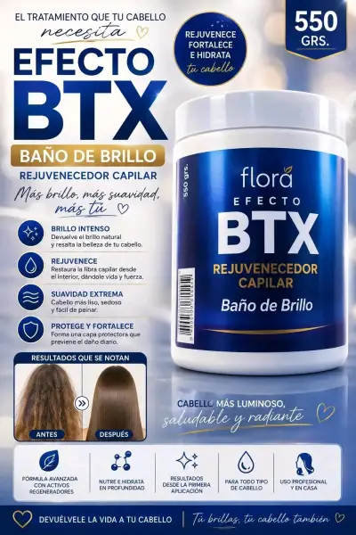 Rejuvenecedor Capilar Flora Efecto BTX 550g - miniatura 2