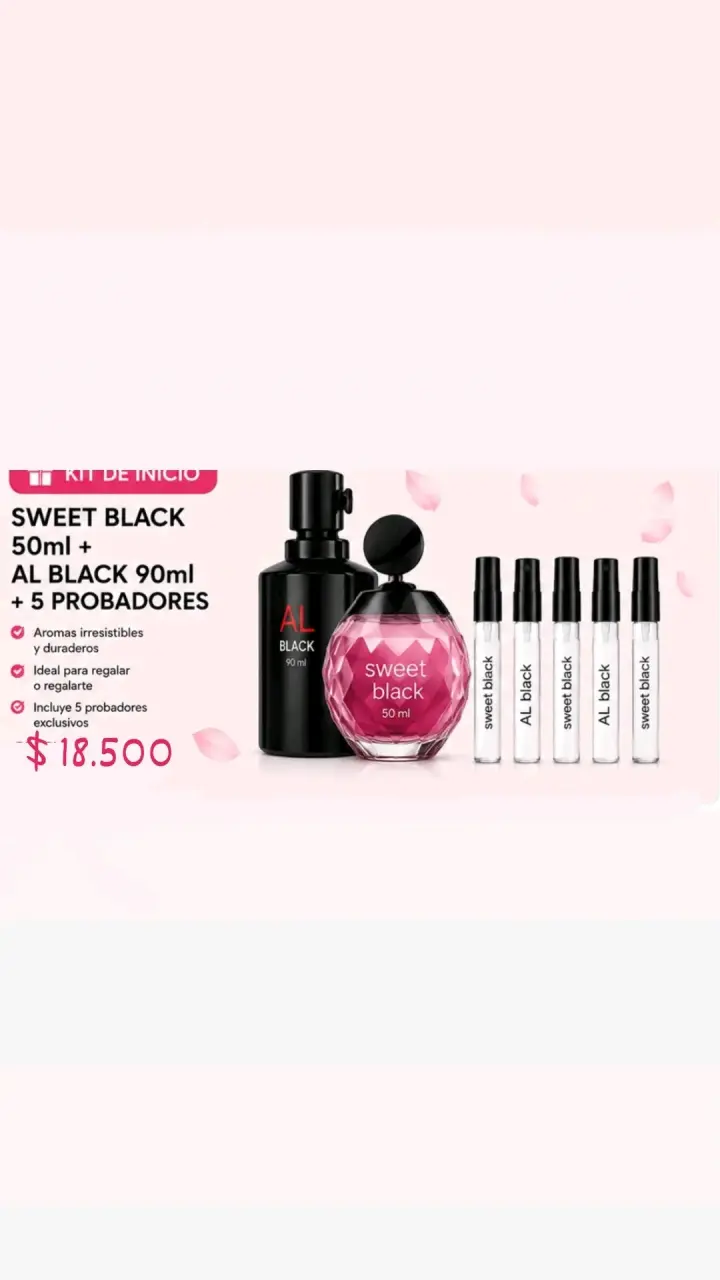 Set de Perfumes Sweet Black y AL Black 50ml + 90ml
