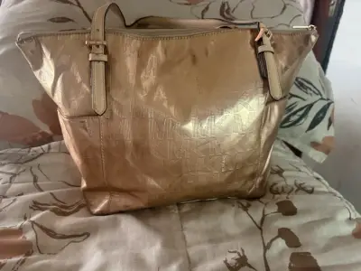 Bolso tote rosa dorado  Michael Kors elegante - miniatura 3