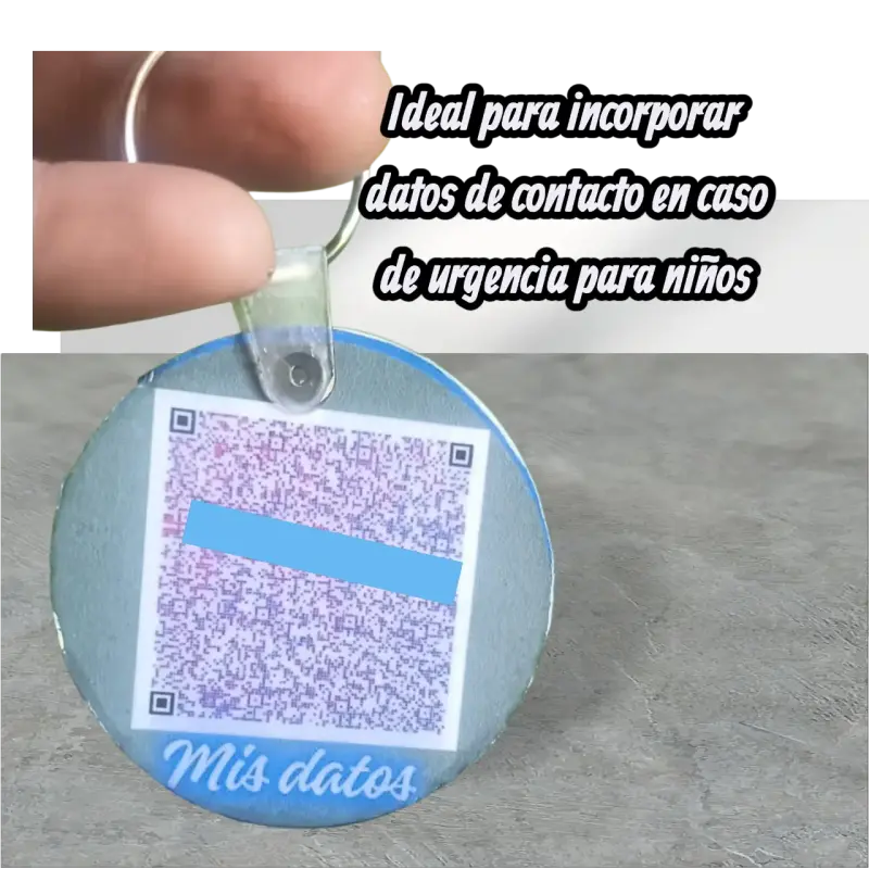 Llavero de madera con QR personalizado - 2