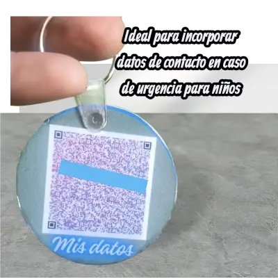 Llavero de madera con QR personalizado - miniatura 2