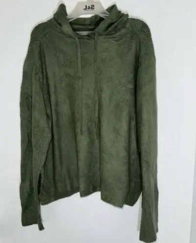 Polerón verde con capucha para mujer talla XL - miniatura 1