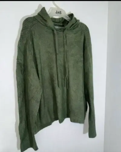 Polerón verde con capucha para mujer talla XL - miniatura 2
