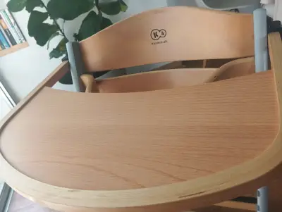Silla de Comer para Bebé Kinderkraft de Madera - miniatura 1