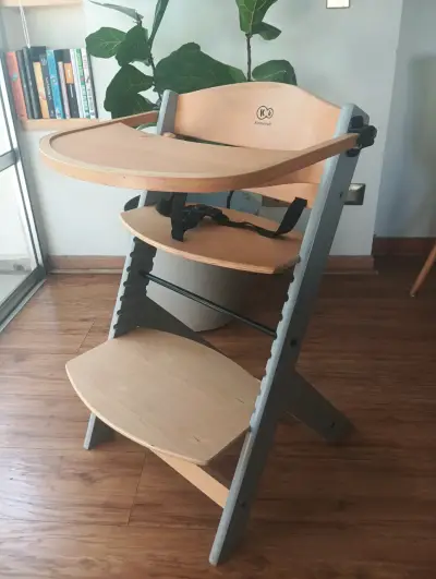 Silla de Comer para Bebé Kinderkraft de Madera - miniatura 4