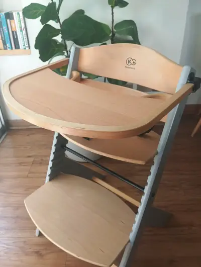 Silla de Comer para Bebé Kinderkraft de Madera - miniatura 5