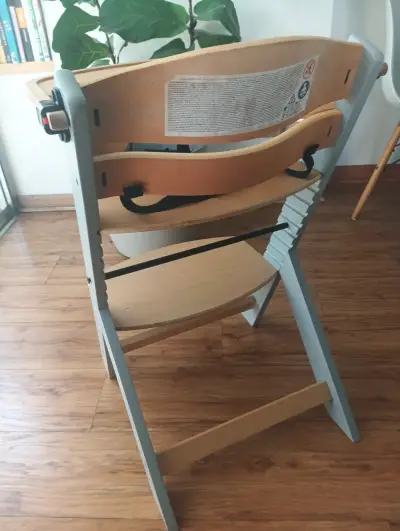 Silla de Comer para Bebé Kinderkraft de Madera - miniatura 6