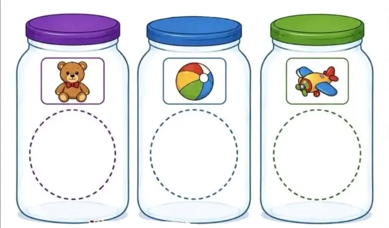 Juego educativo clasifica y pega para niños - 2