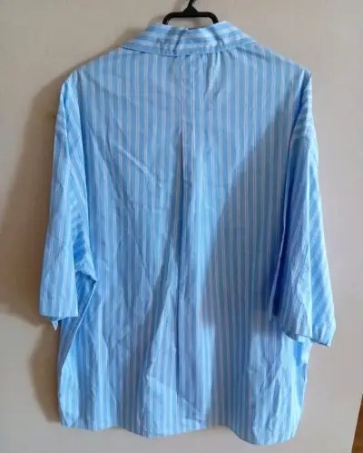 Camisa talla L azul claro Zara para hombre. - miniatura 3