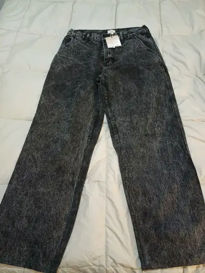 Jeans negros estilo vintage para hombre - miniatura 1