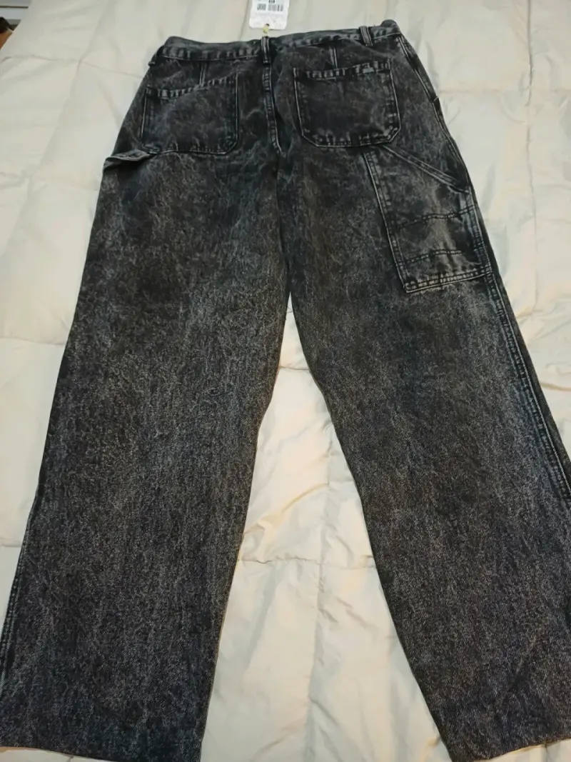 Jeans negros estilo vintage para hombre - 2